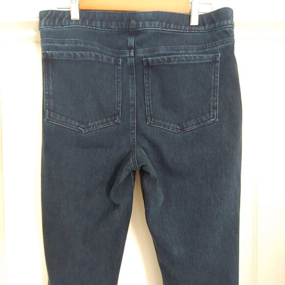 Spanx Jeanish Blue Denim Skinny Leggings Large - Picture 8 of 12